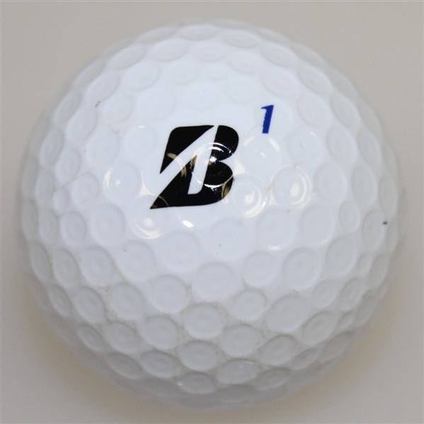 Lot Detail Tiger Woods' Personal Used Bridgestone Tour BXS Logo Golf Ball