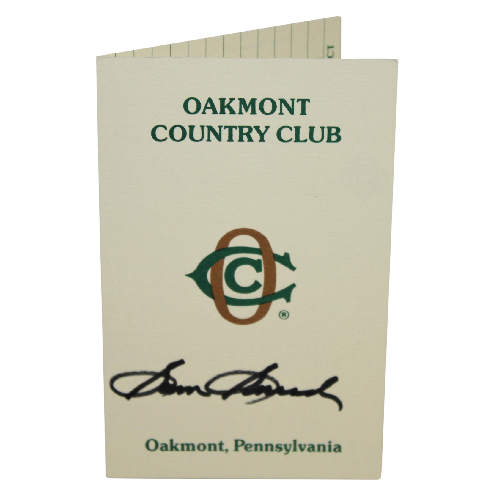 Lot Detail Sam Snead Signed Oakmont Country Club Scorecard JSA ALOA