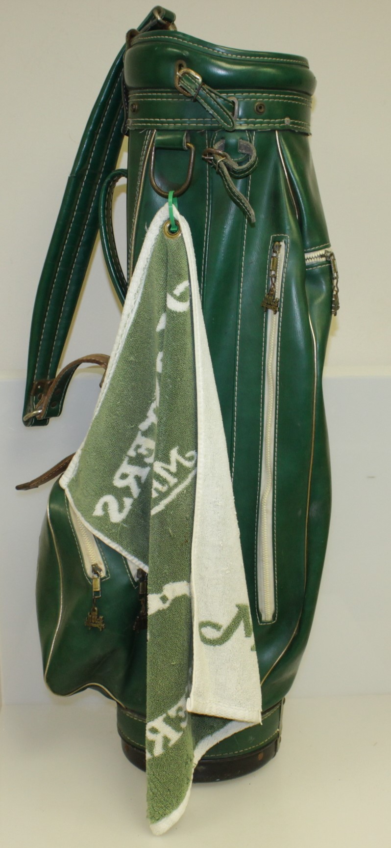 Lot Detail Masters Tournament Hot Z Vintage Green Golf Bag with Bag Towel