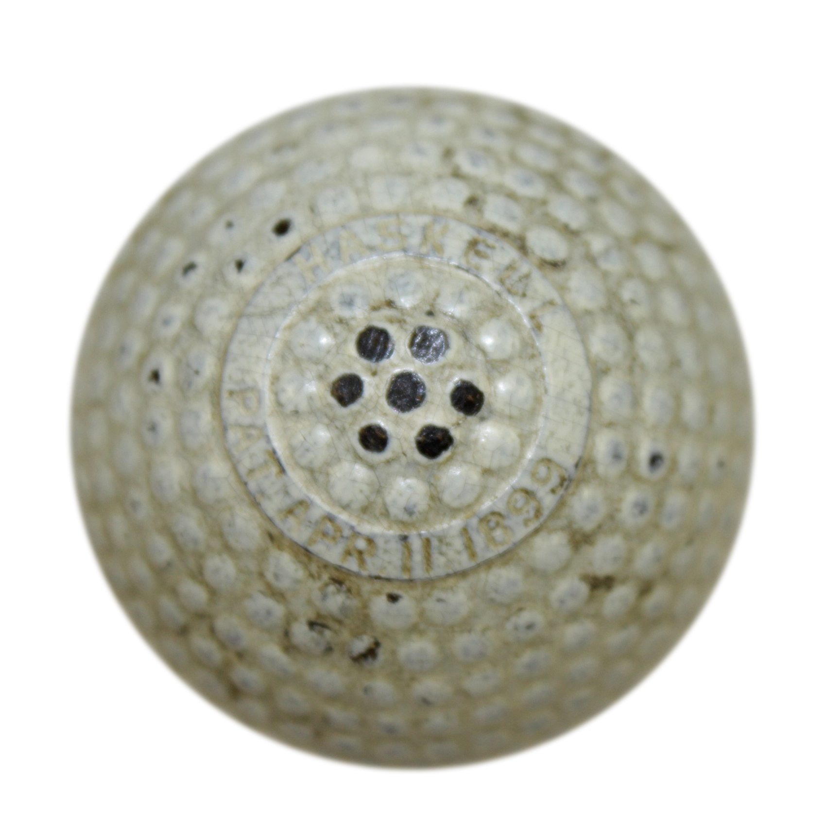 Lot Detail Haskell Bramble Pat. April 1899 Golf Ball