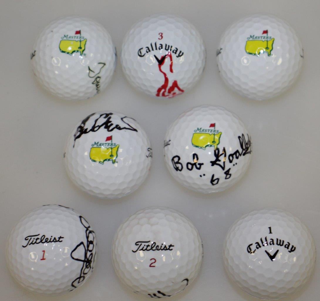 Lot Detail Masters Champions Signed Golf Balls Floyd, Crenshaw, Goalby & Others