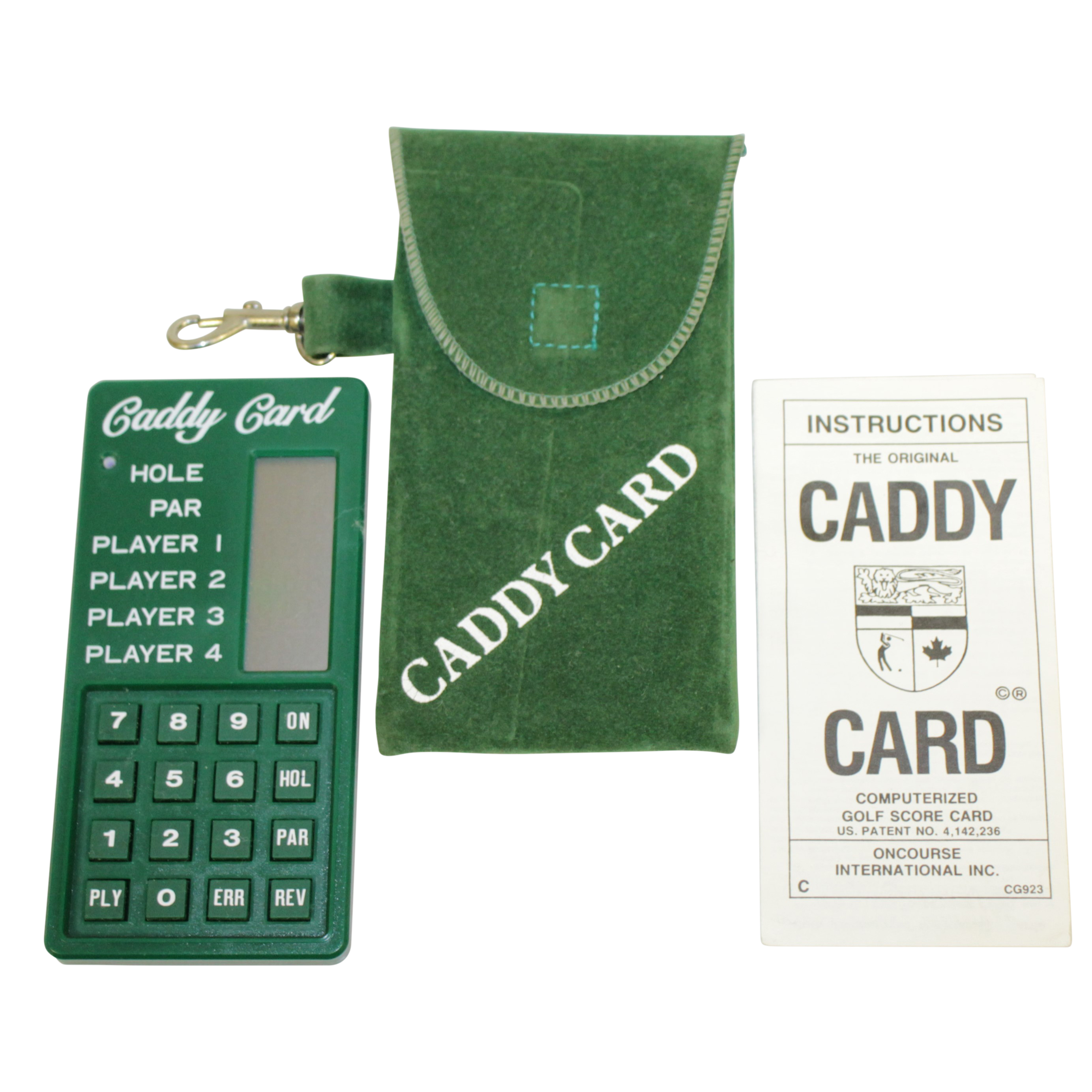 Lot Detail Classic Caddy Card Computerized Golf Score Card with