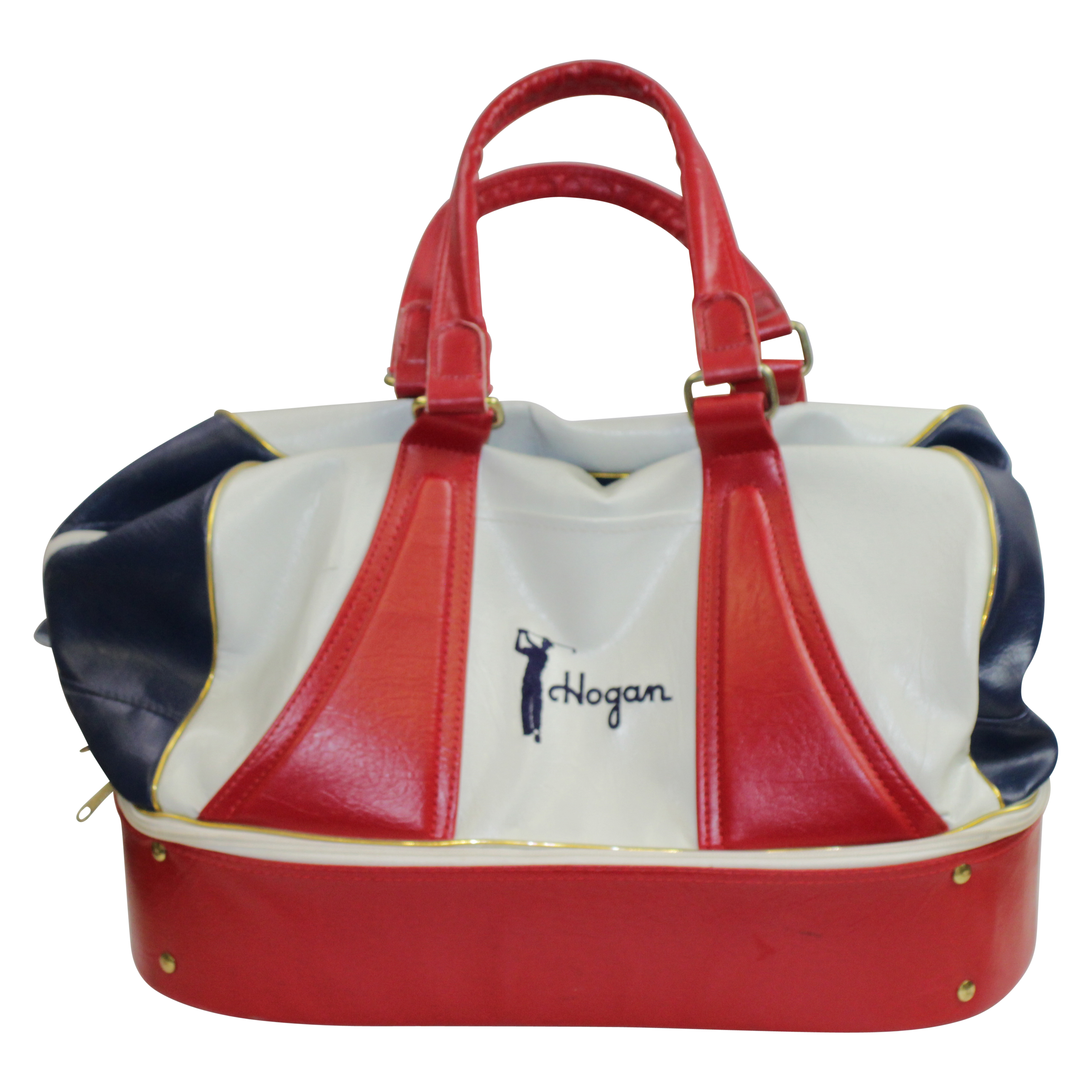 Lot Detail Classic Ben Hogan Co. Red, White, & Blue Duffel Bag
