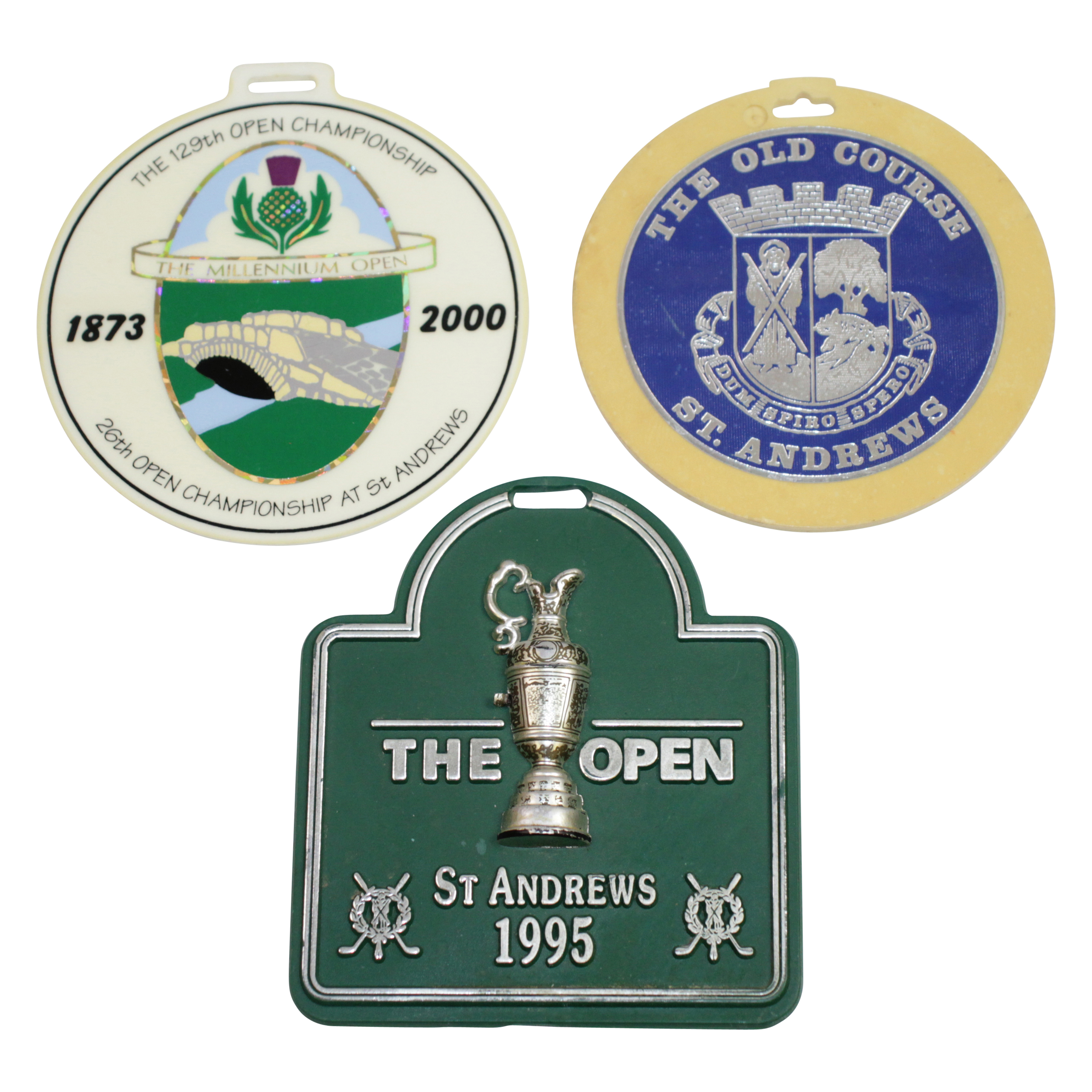 Lot Detail Three St Andrews Old Course Bag Tags 1995, 2000, & Undated