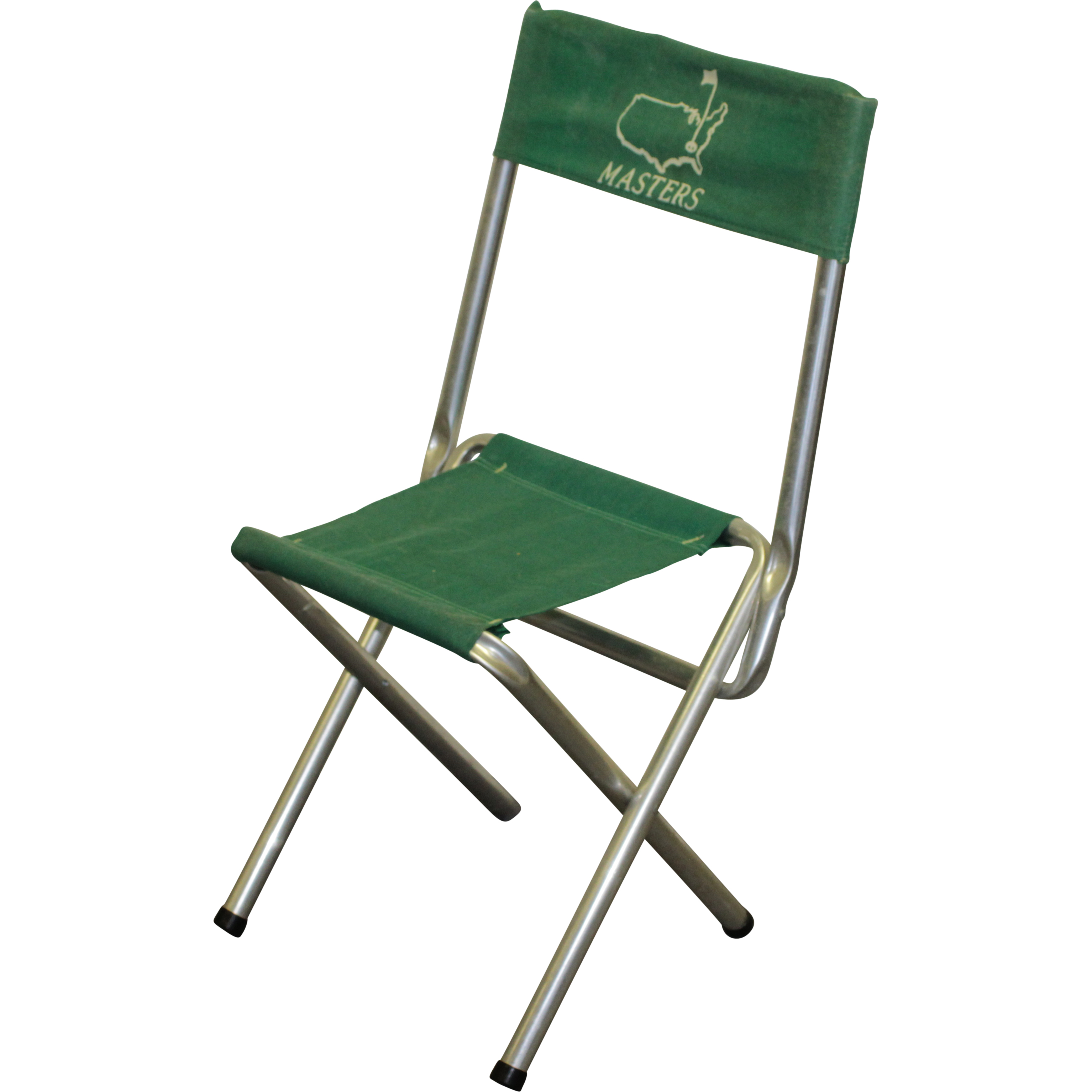 Lot Detail Vintage Masters Tournament Aluminum Green Fold Up/Out Chair