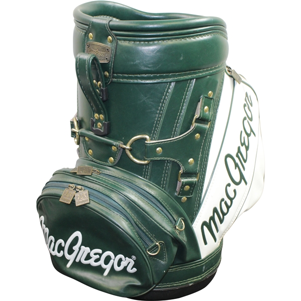 Lot Detail Classic MacGregor Green & White Den Caddy Golf Bag