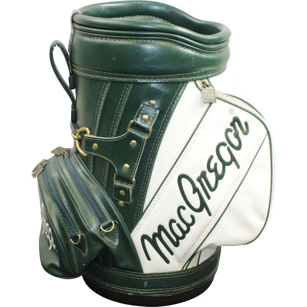 Lot Detail Classic MacGregor Green & White Den Caddy Golf Bag