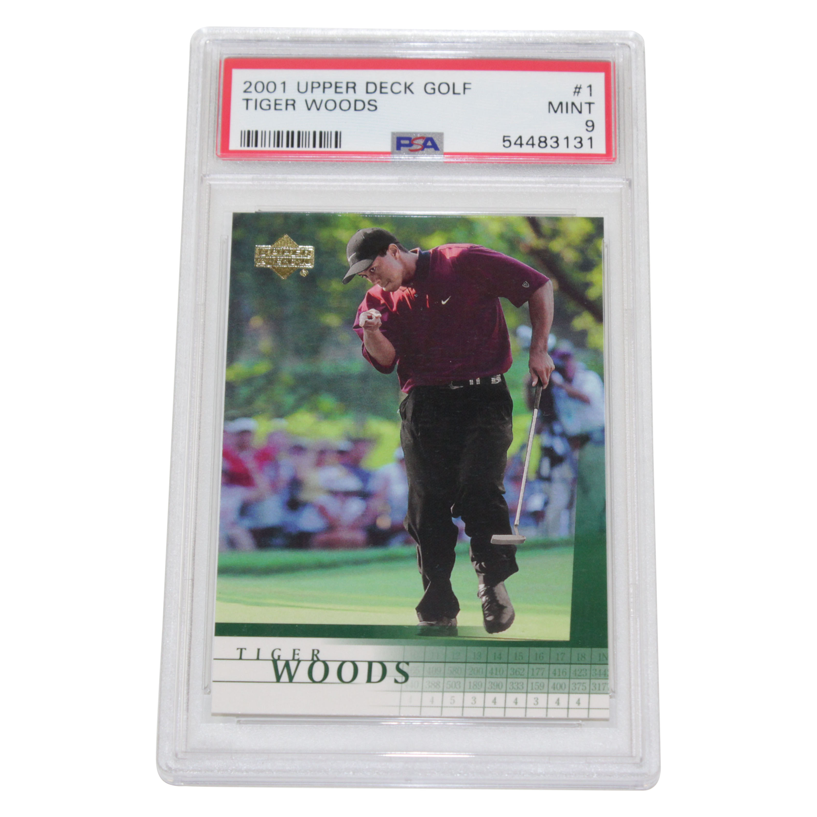 Lot Detail Tiger Woods 2001 Upper Deck Rookie Golf Cards Mint 9 PSA