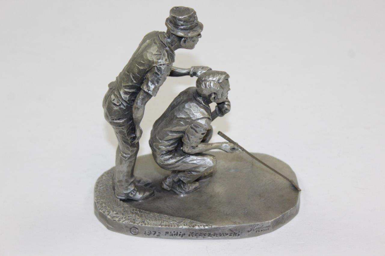Lot Detail Classic 1972 Philip Kraczkowski Pewter Golf Statue