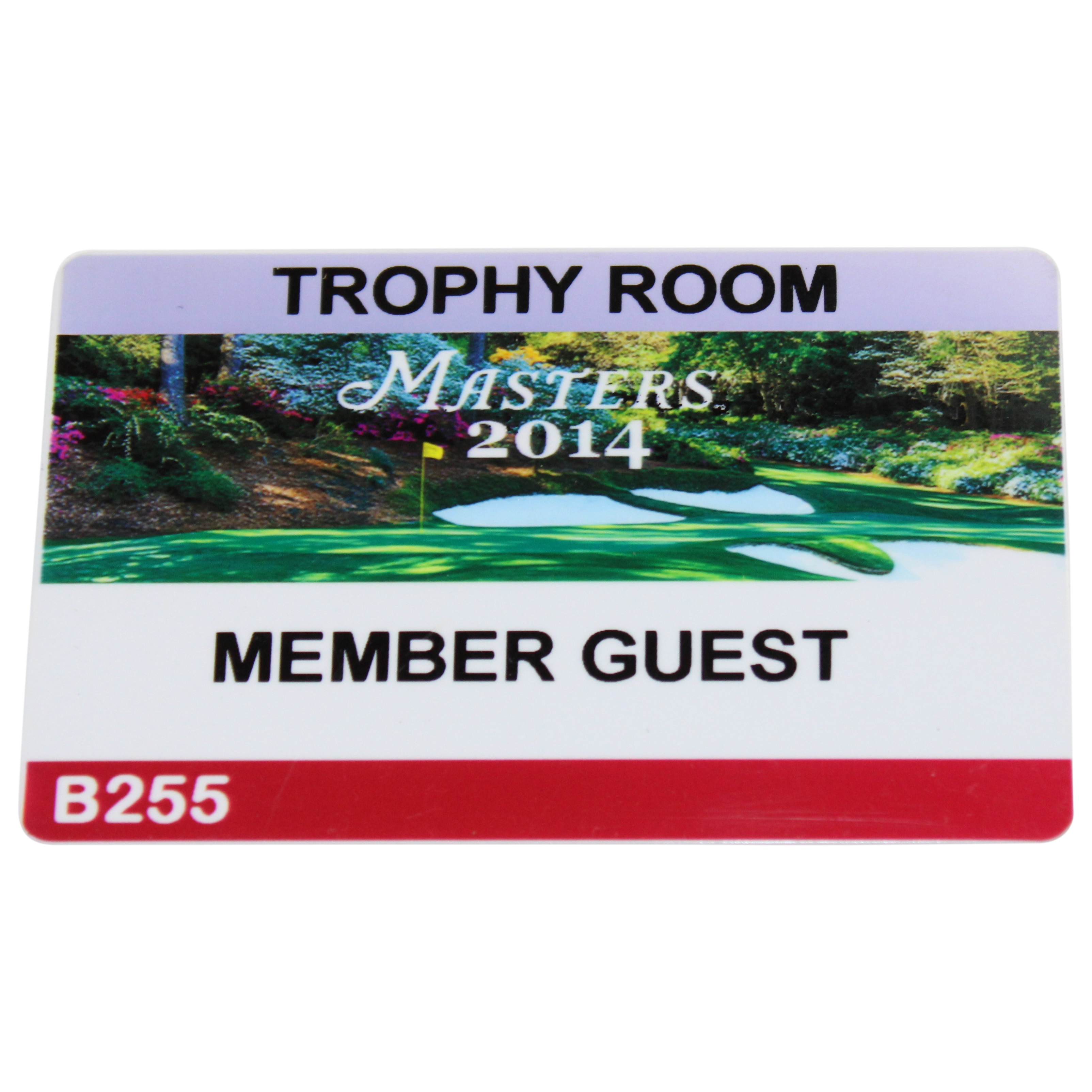 Lot Detail 2014 Masters Tournament Trophy Room Member Guest Badge B255