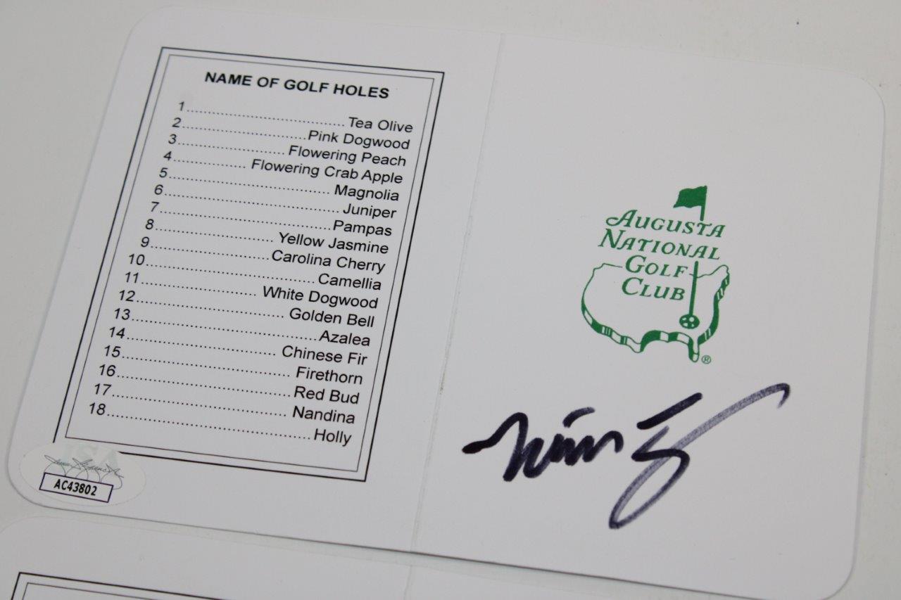 Lot Detail Will Zalatoris & Cam Smith Signed Augusta National