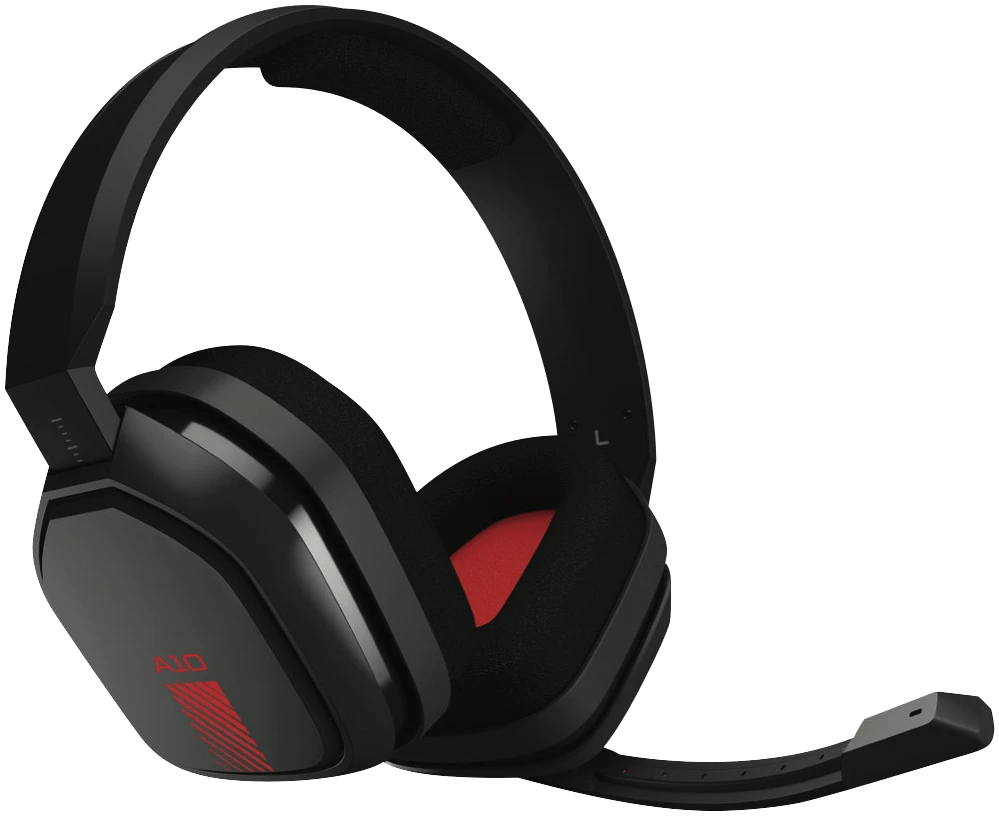 ASTRO 4153366 A10 PC Gaming Headset Grey/Red at The Good Guys