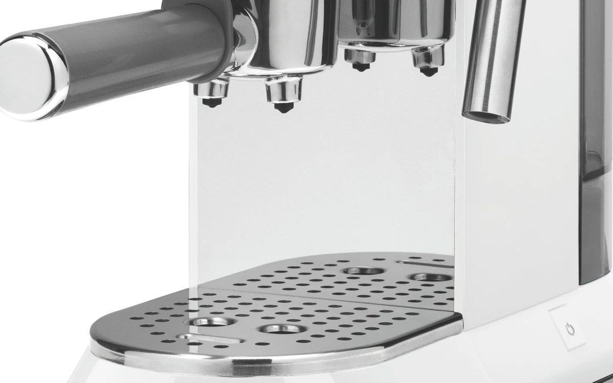 Smeg ECF01WHAU 50s Retro Style Coffee Machine White at The Good Guys