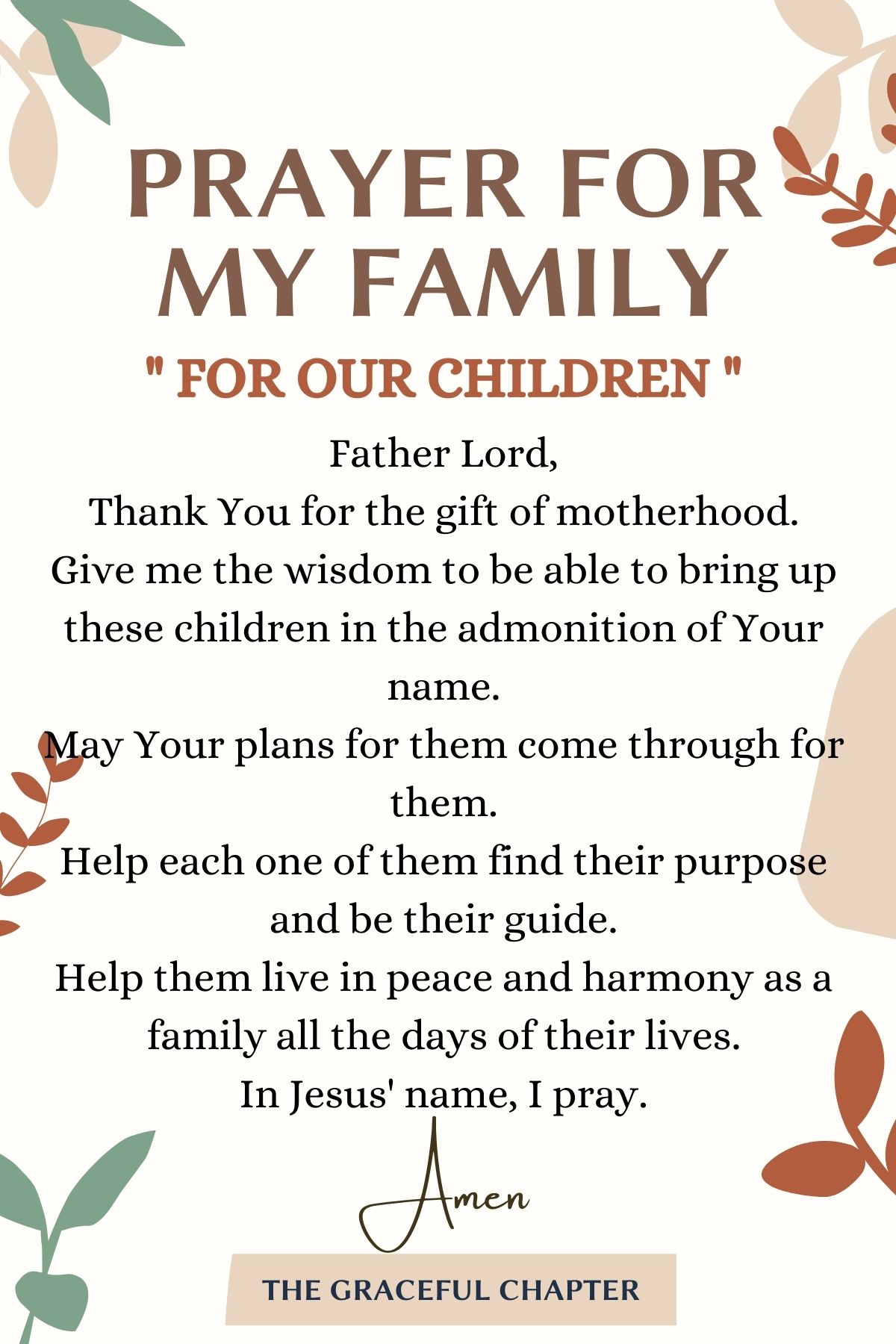 23 Powerful Prayers For Your Family The Graceful Chapter