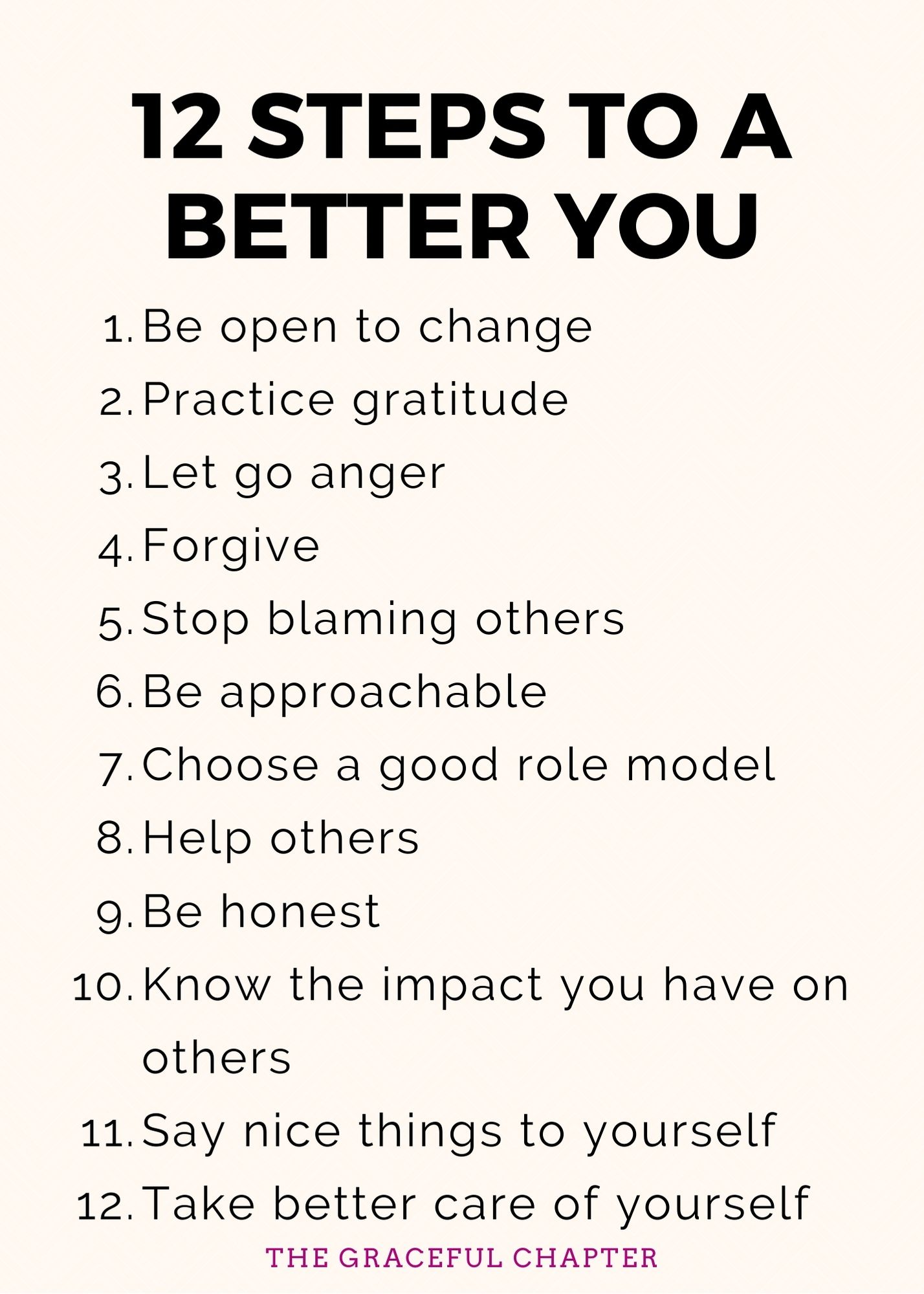 How To Be A Better Person The Graceful Chapter
