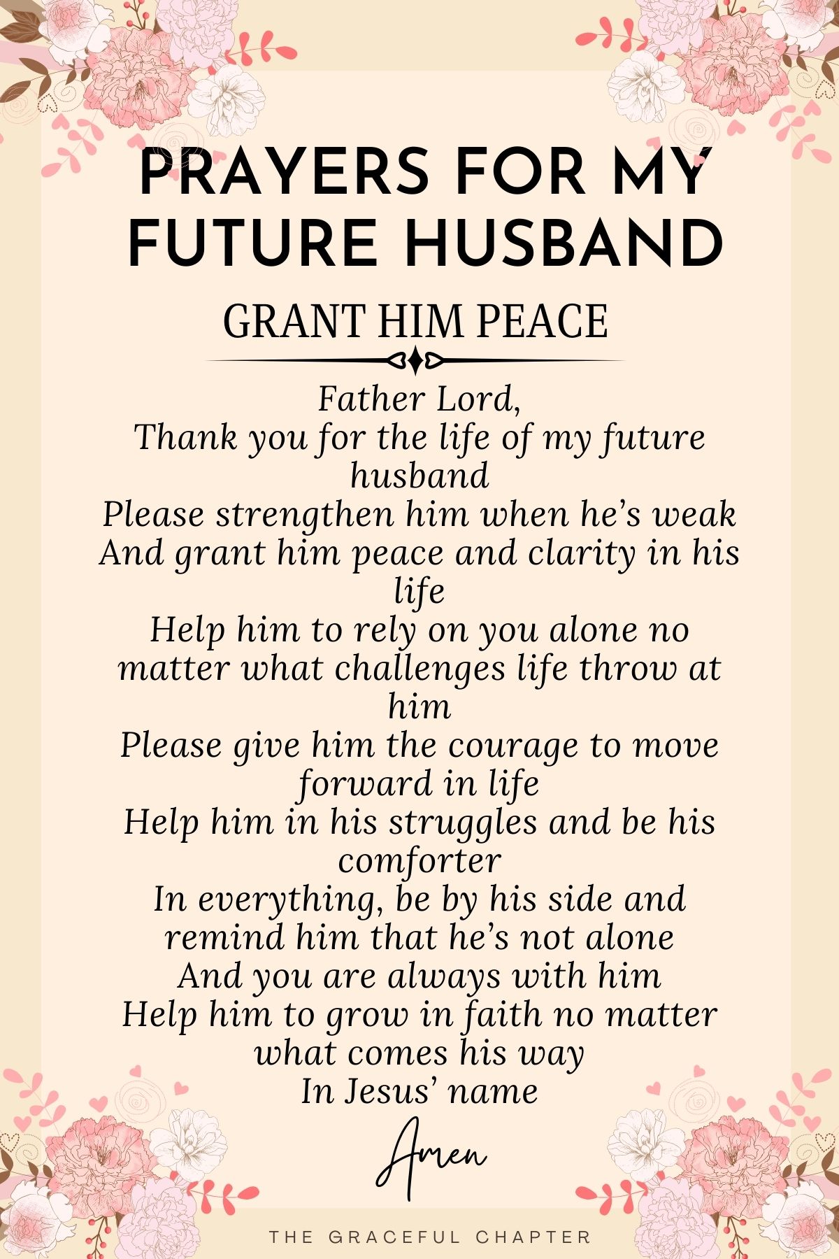 12 Prayers For Your Future Husband The Graceful Chapter