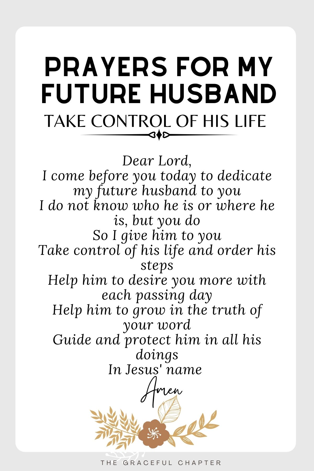 12 Prayers For Your Future Husband The Graceful Chapter