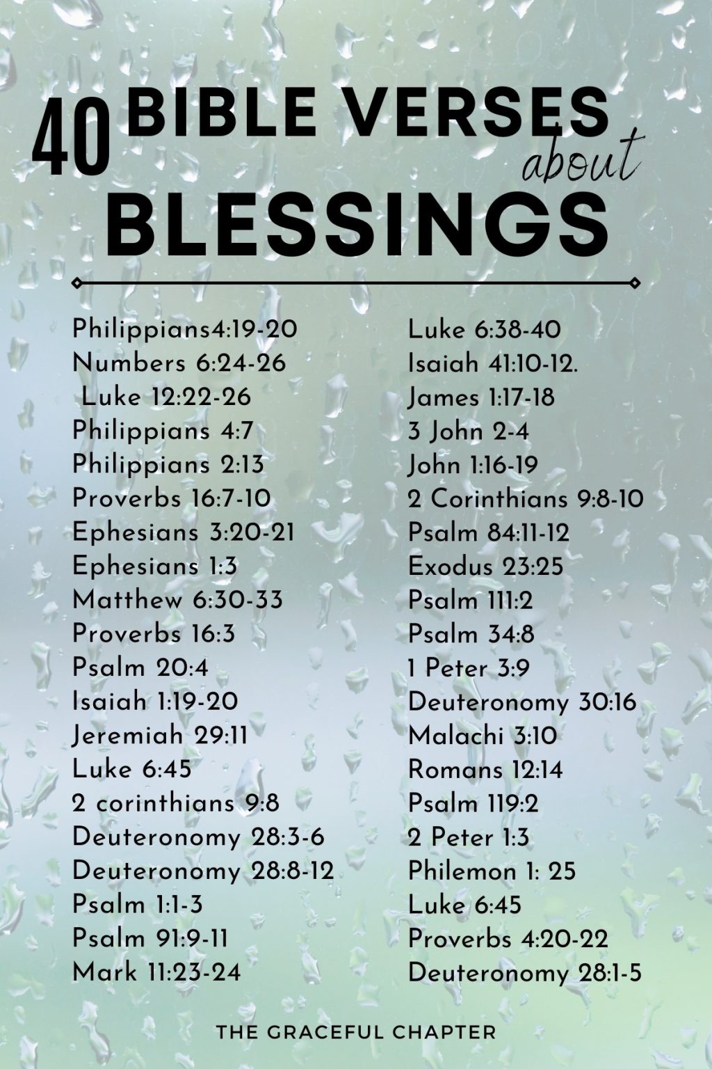 43 Bible Verses About Blessings The Graceful Chapter