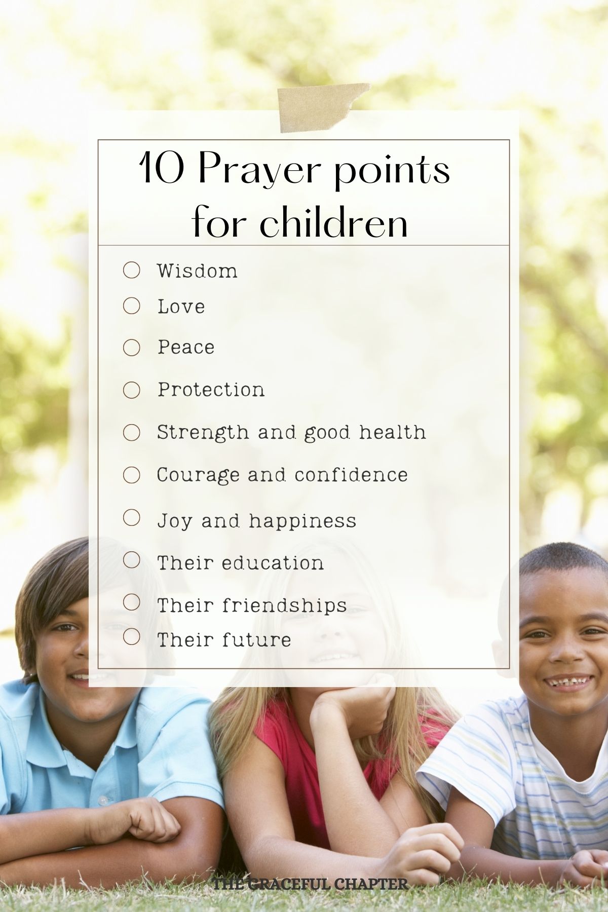 10 Prayer Points For Children The Graceful Chapter