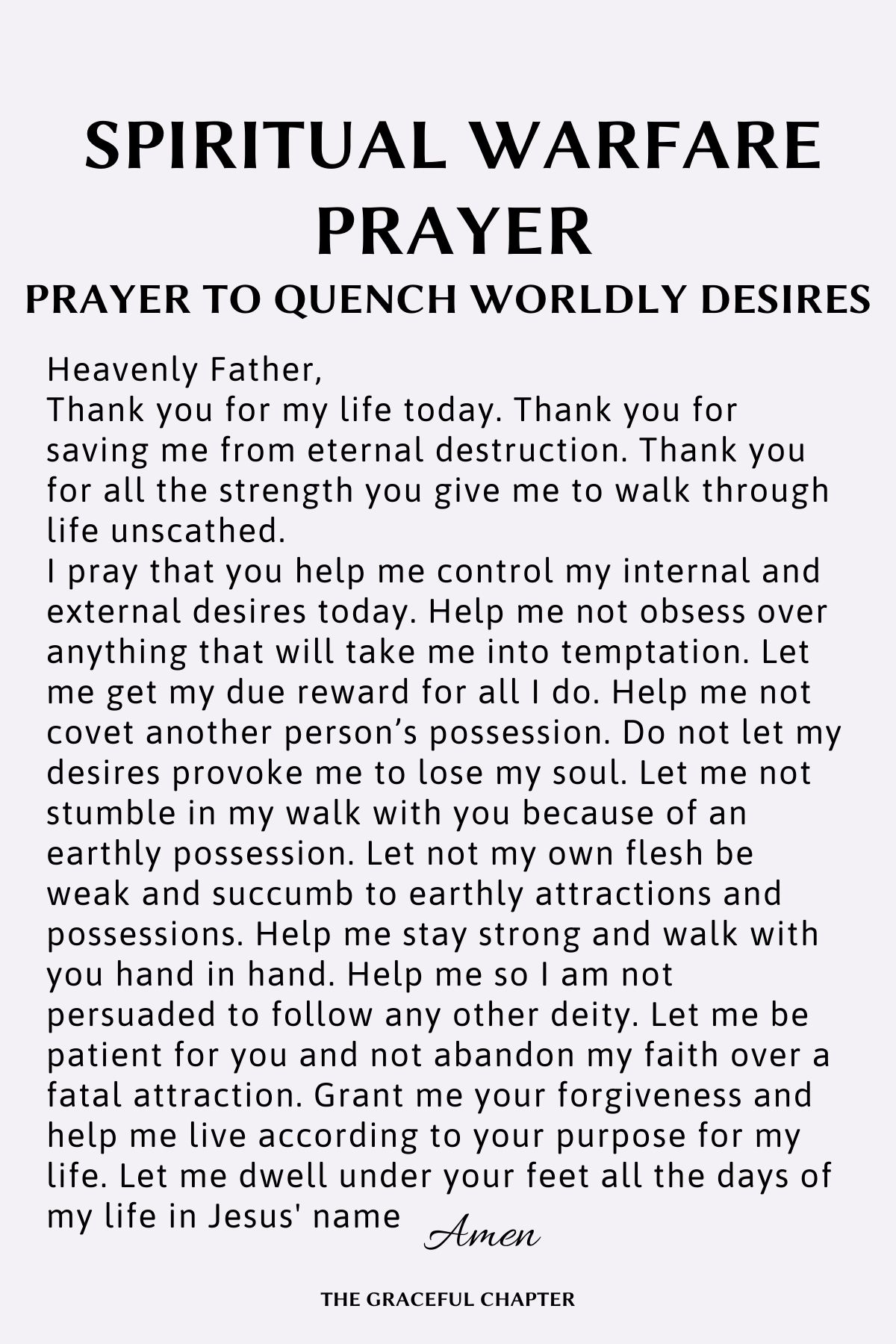 5 Spiritual Warfare Prayer Points And Prayers The Graceful Chapter