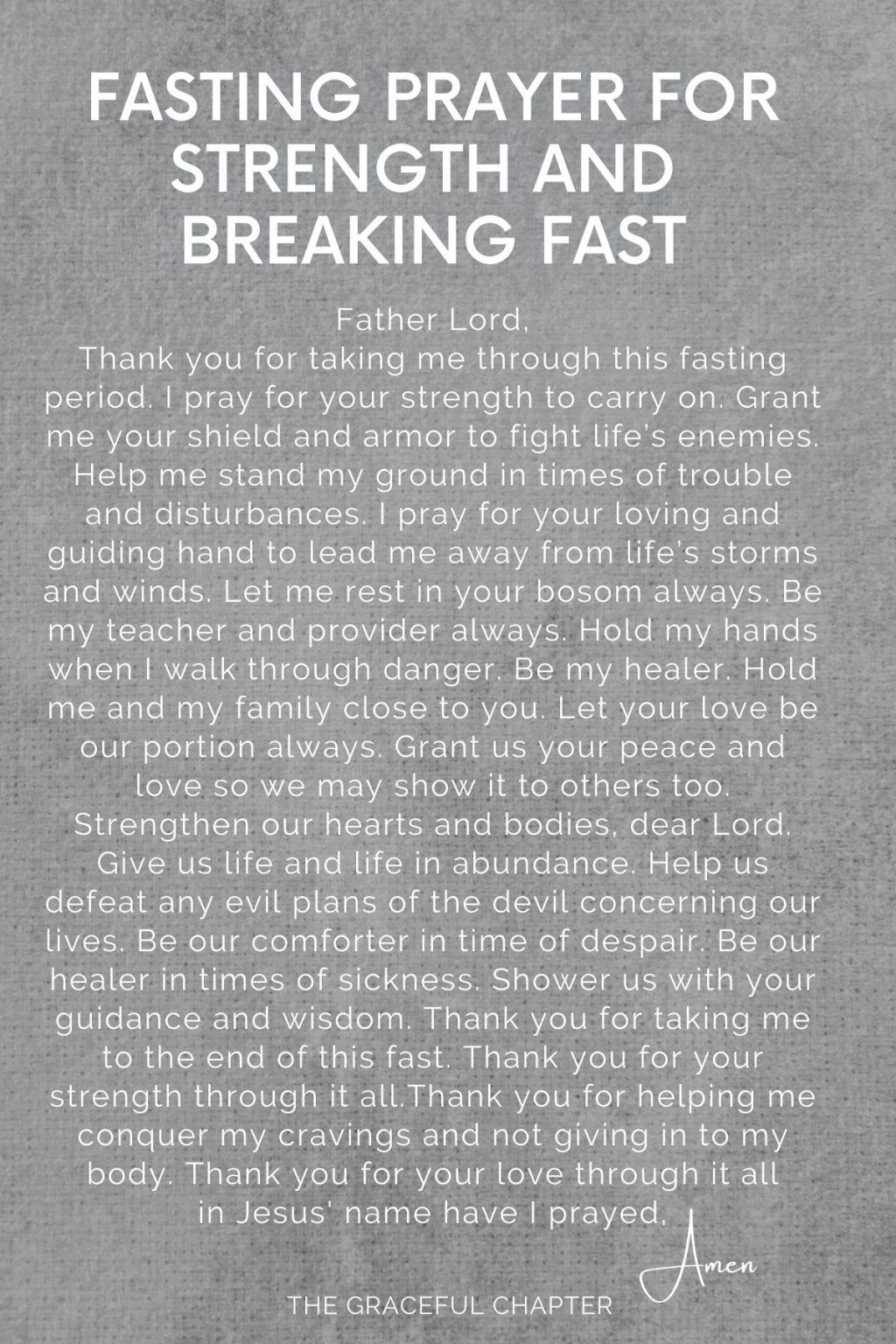 5 Powerful Prayers for Fasting The Graceful Chapter