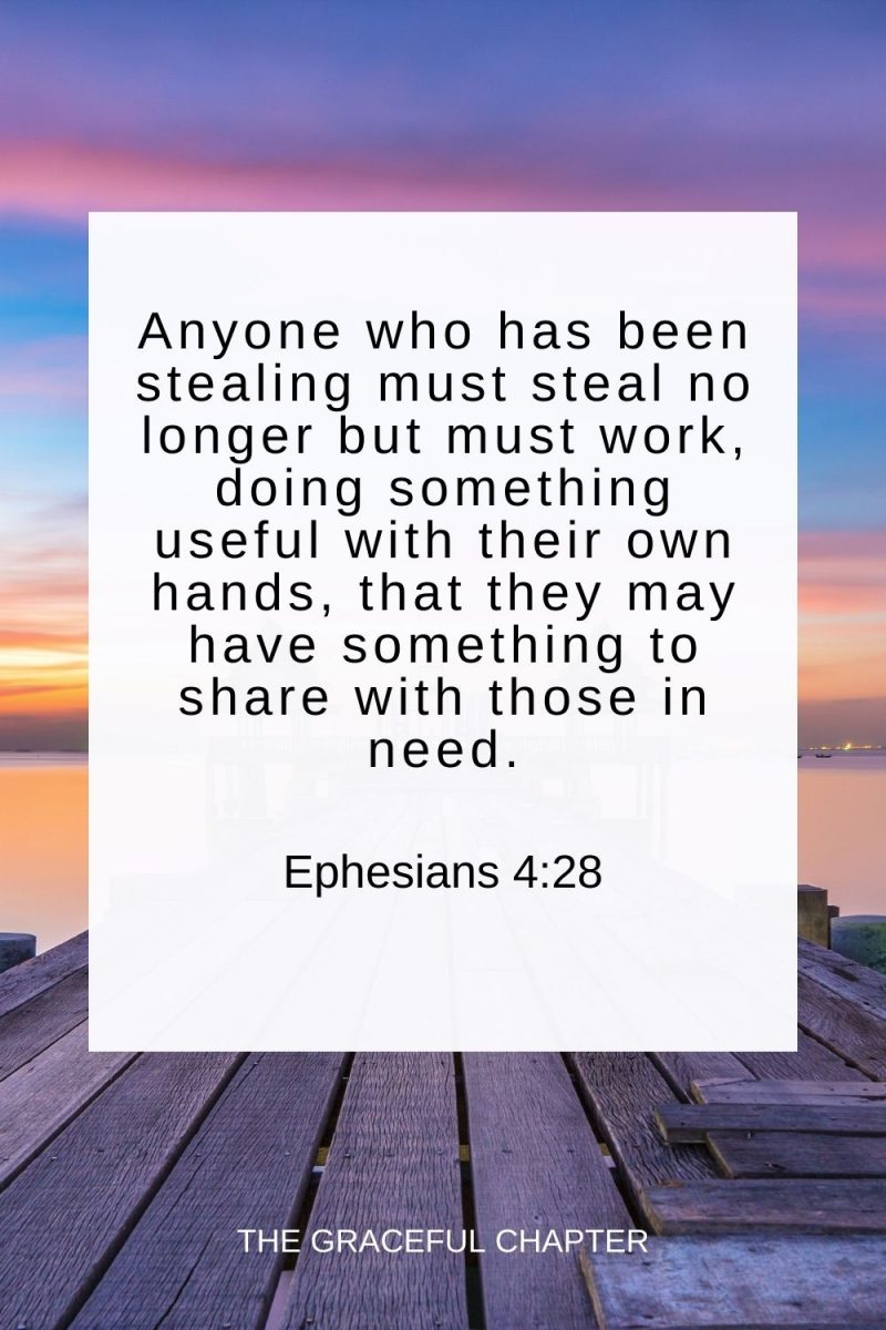 32 Bible Verses About Stealing The Graceful Chapter