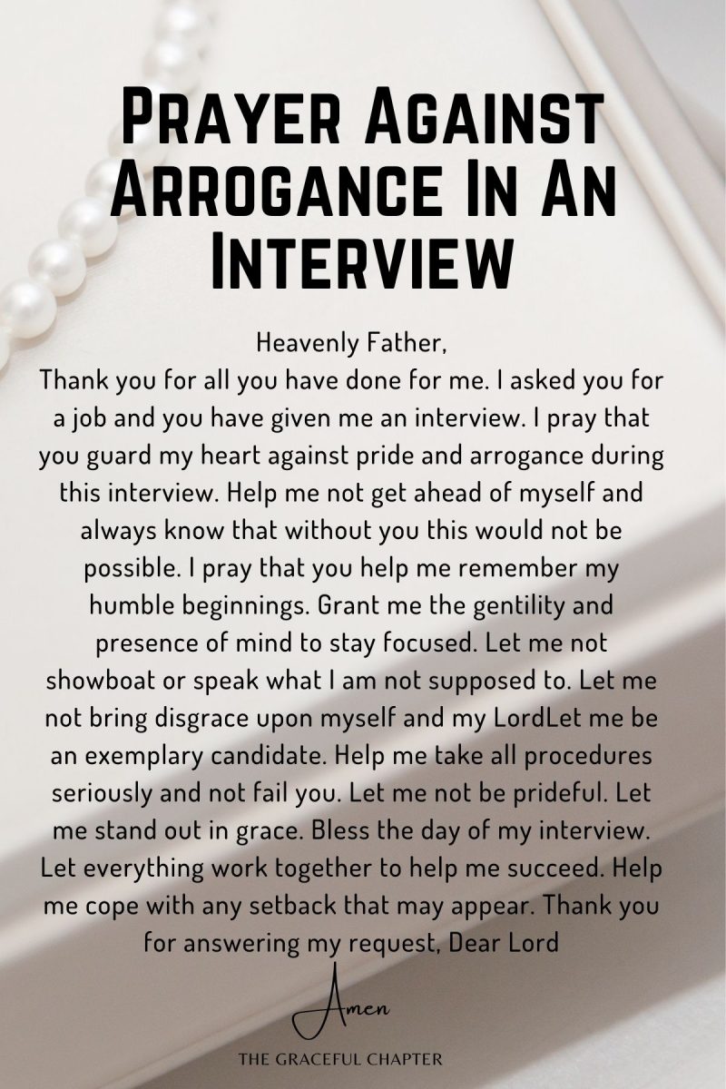 13 Prayers For A Job Interview The Graceful Chapter