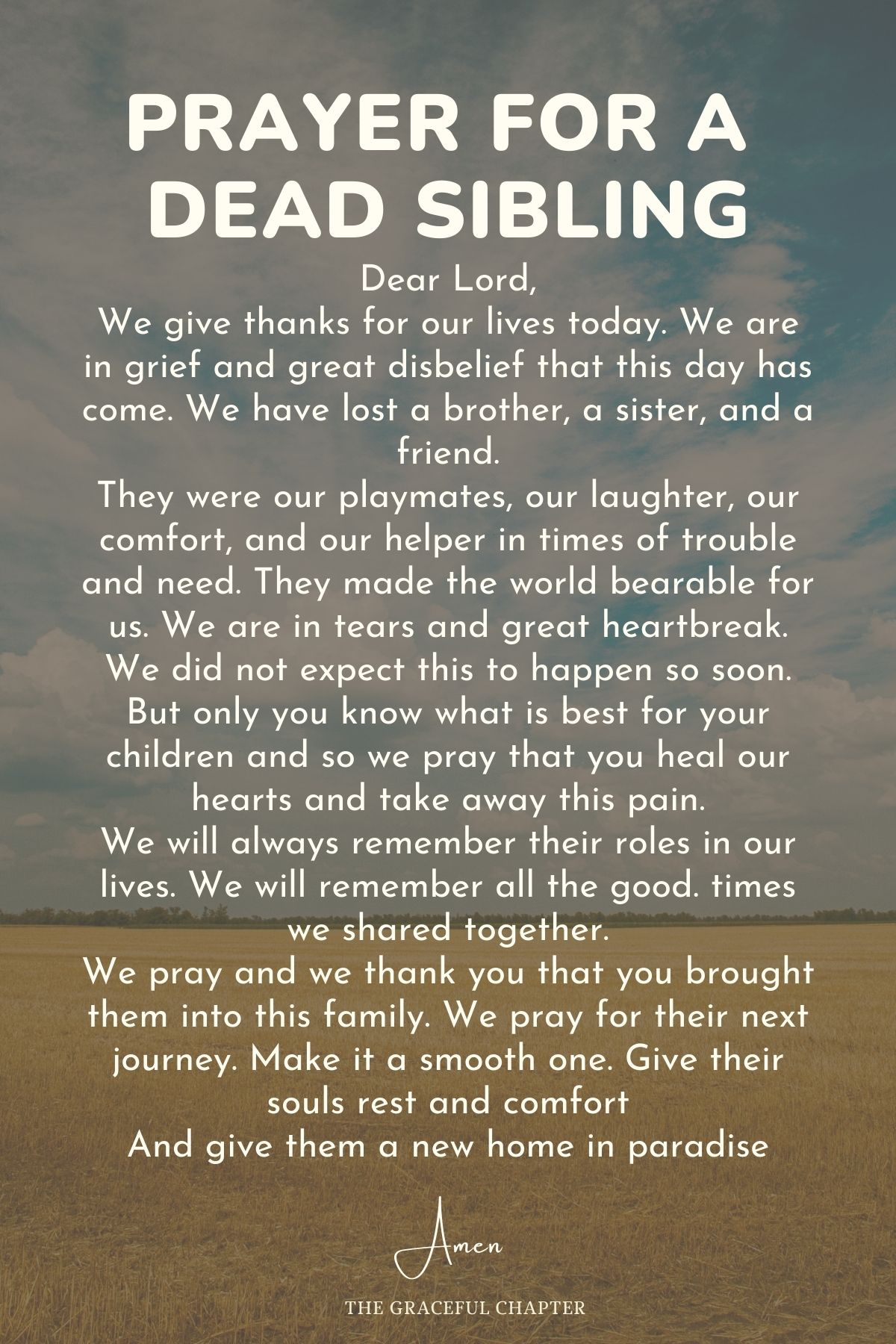 8 Prayers For The Dead The Graceful Chapter