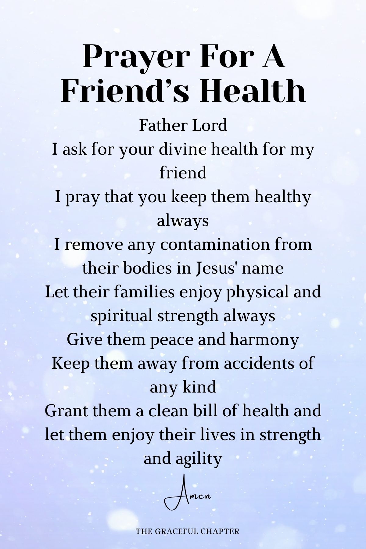 12 Prayers For Friends The Graceful Chapter