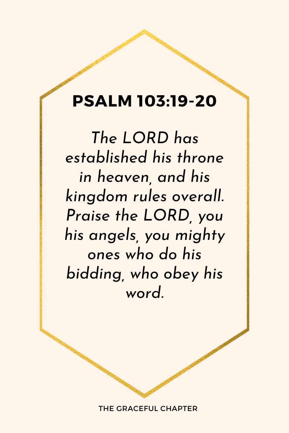Reflection Psalm 1031920 God Rules All The Graceful Chapter