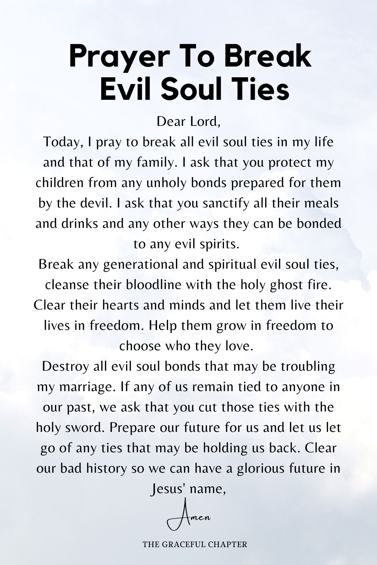 5 Prayers For Breaking Soul Ties The Graceful Chapter