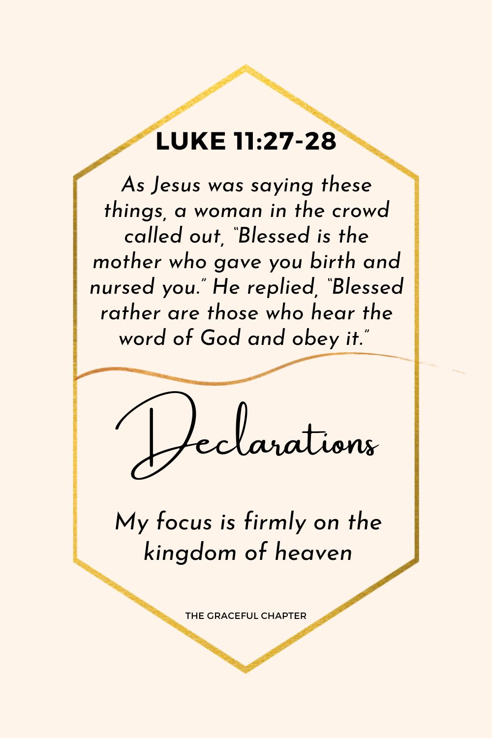 Reflection Luke 112728 The Truly Blessed The Graceful Chapter