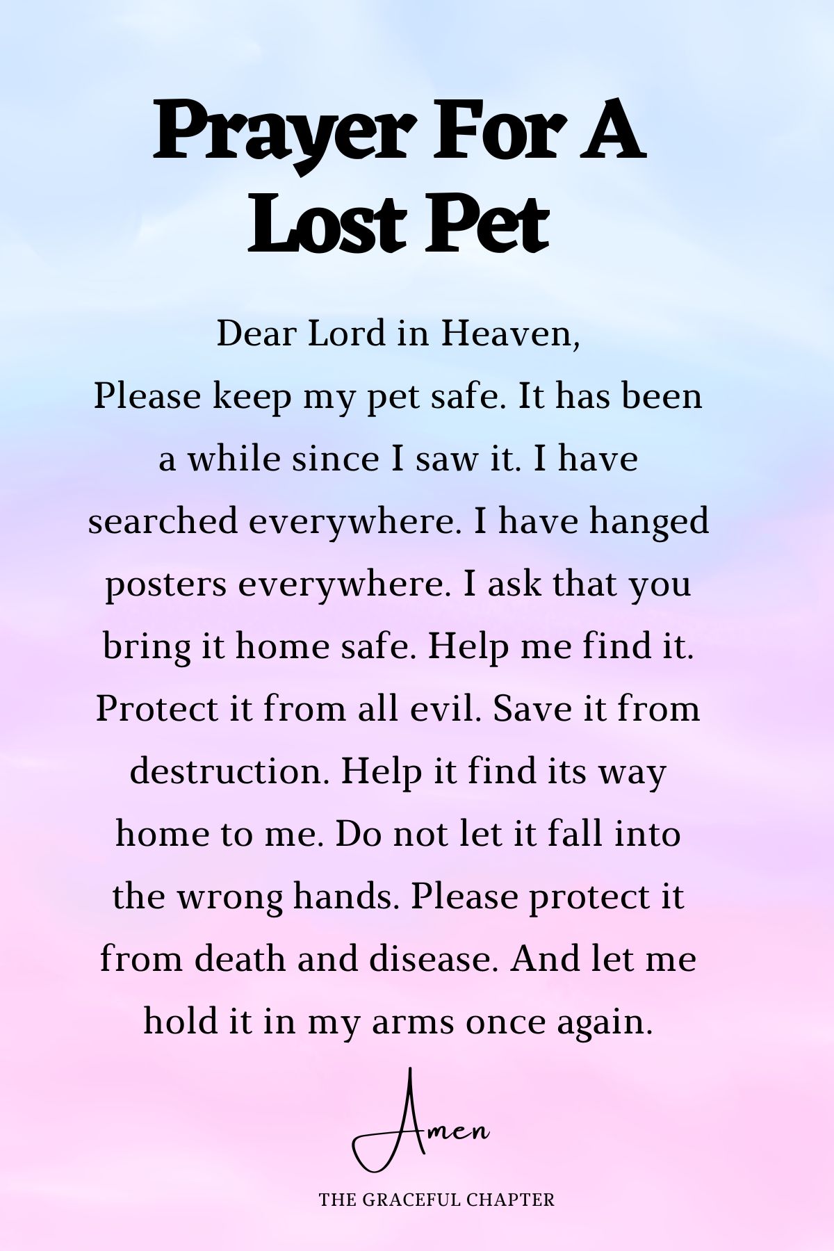 8 Beautiful Prayers For Pets The Graceful Chapter