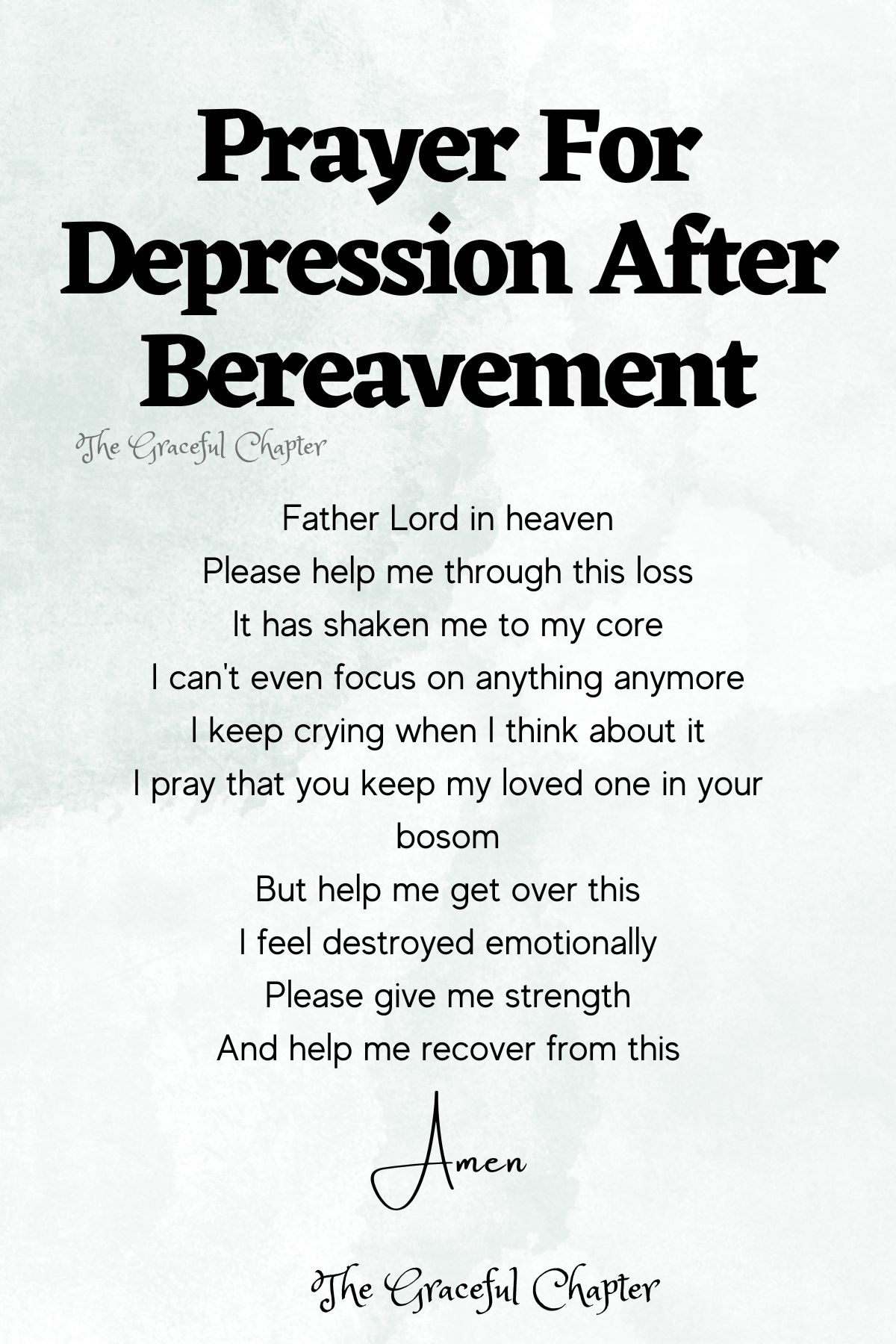 11 Good Prayers For Depression The Graceful Chapter