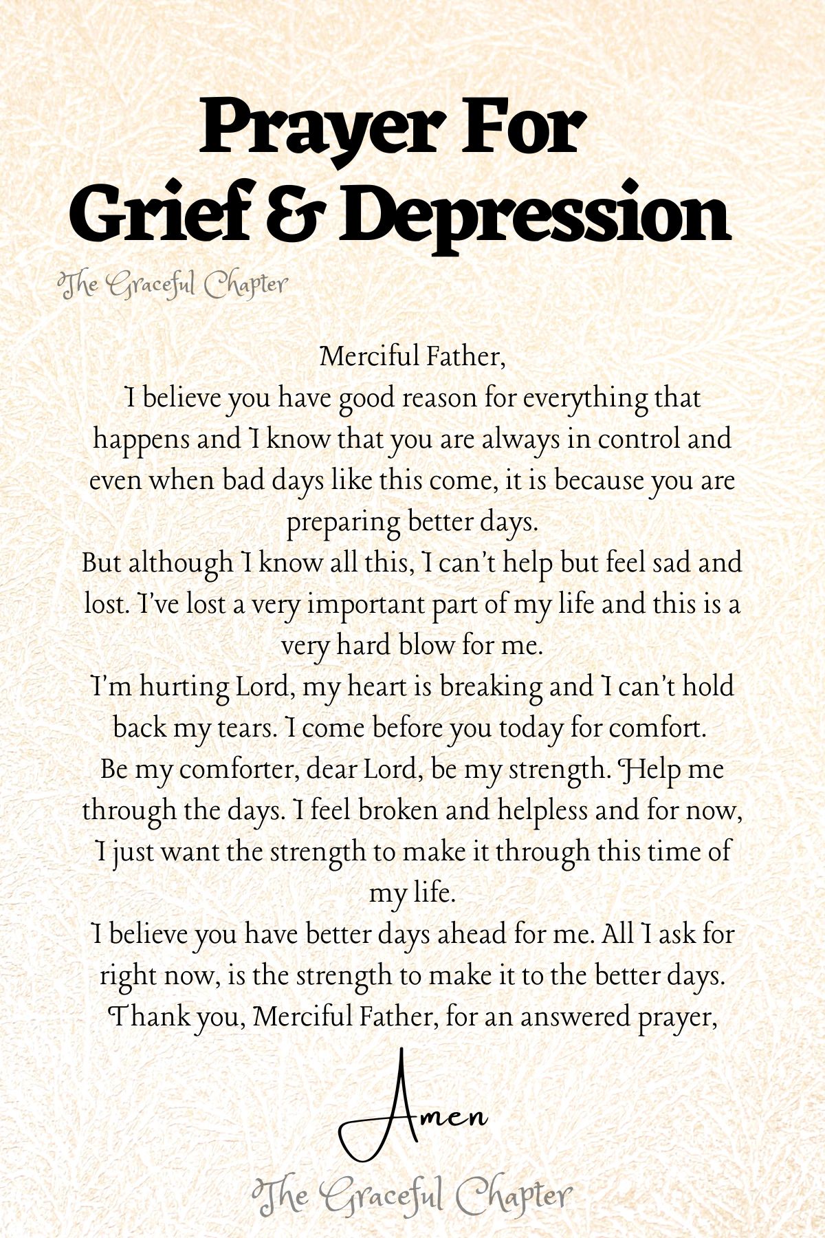 11 Good Prayers For Depression The Graceful Chapter