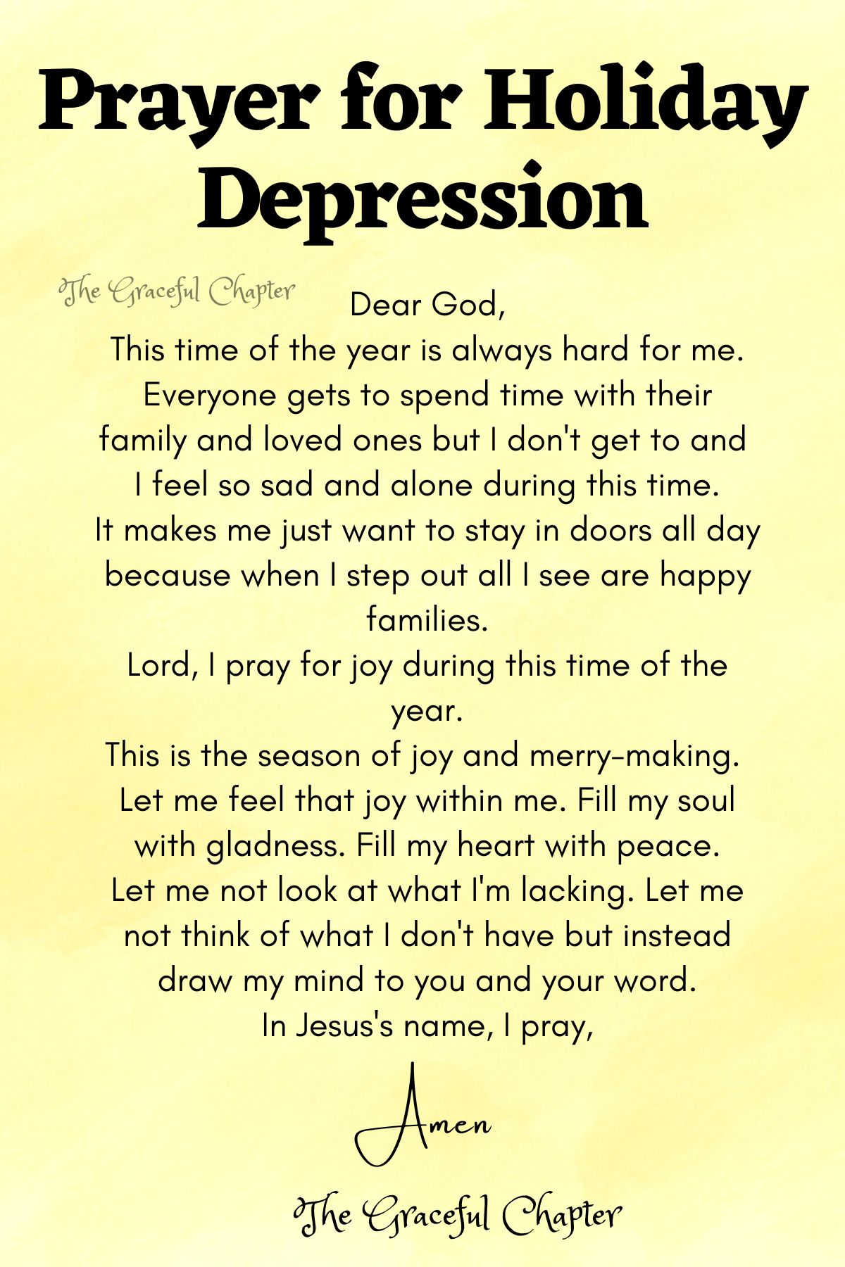 11 Good Prayers For Depression The Graceful Chapter