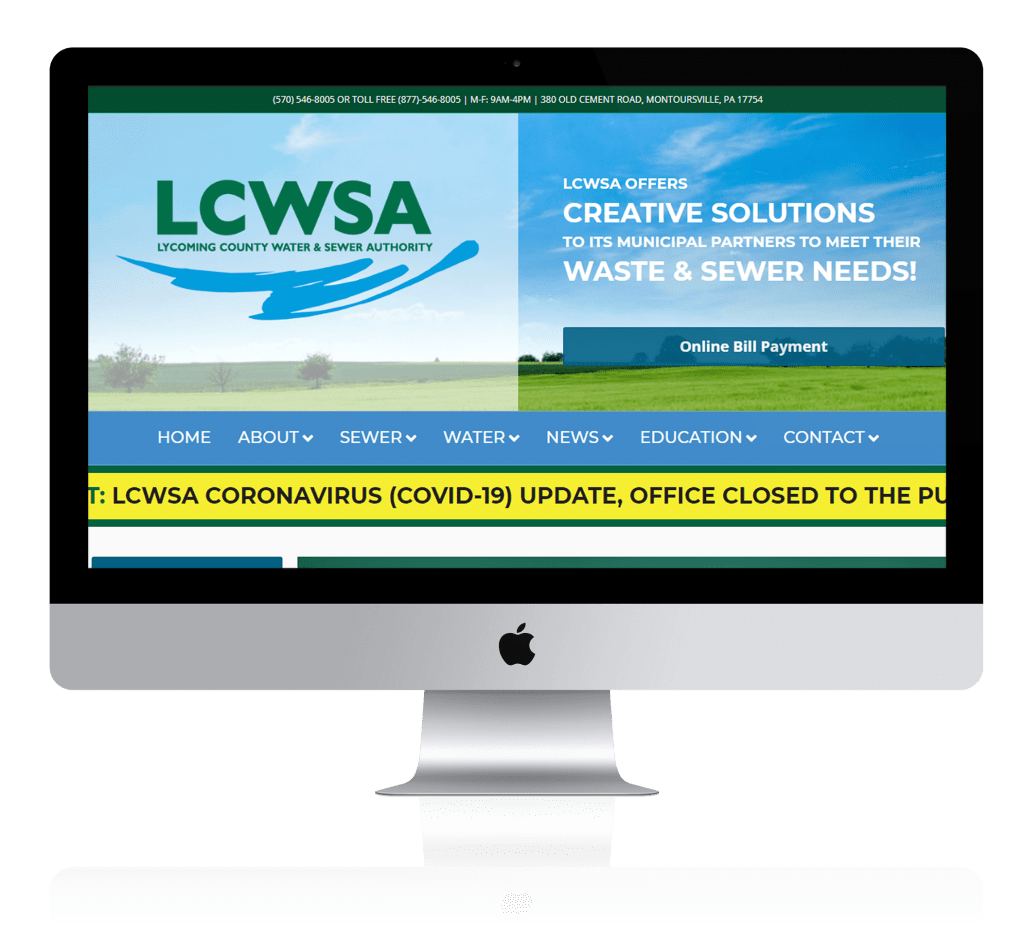 County Water & Sewer Authority site The Graphic Hive