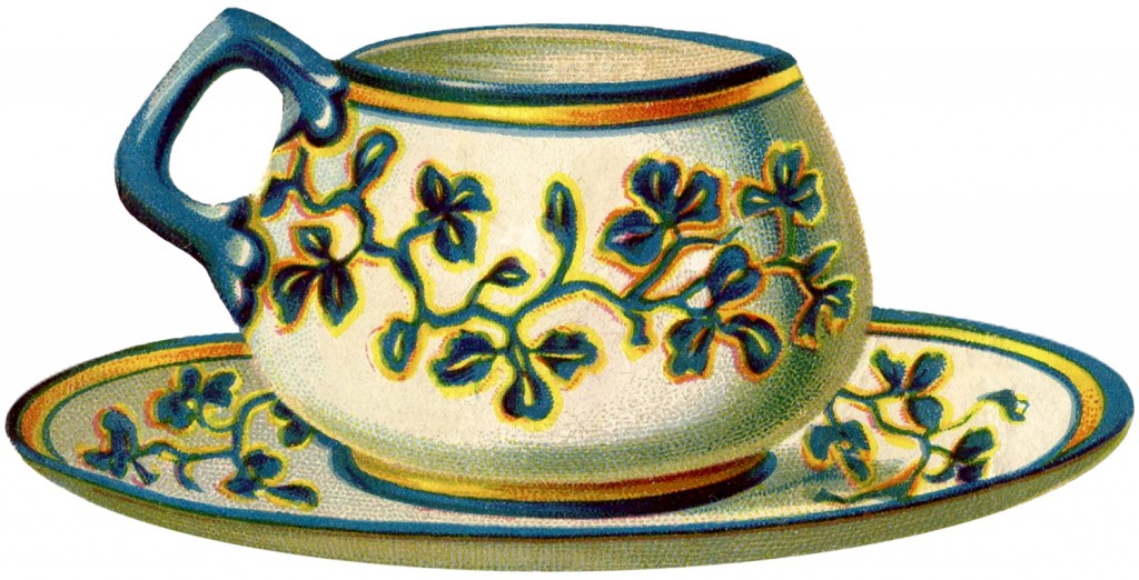 Charming Vintage Teacup Image The Graphics Fairy
