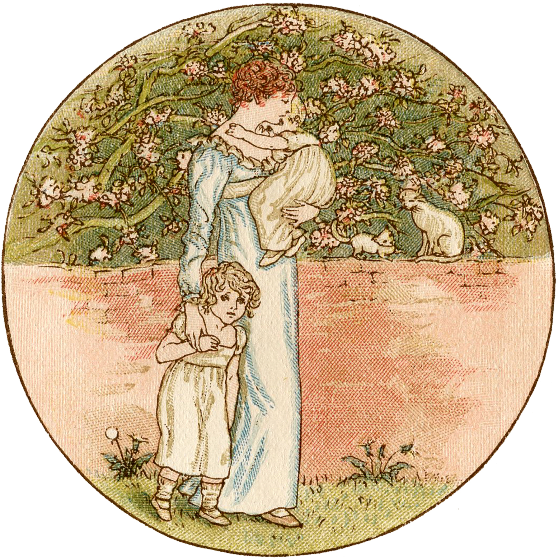 Vintage Mother's Day Illustration Charming! The Graphics Fairy