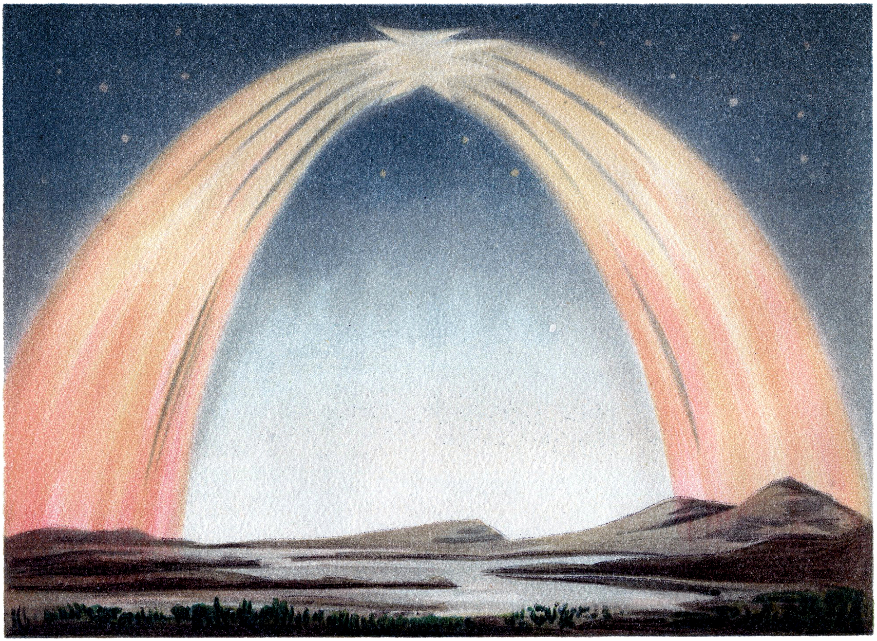 Vintage Polar Lights Picture! The Graphics Fairy