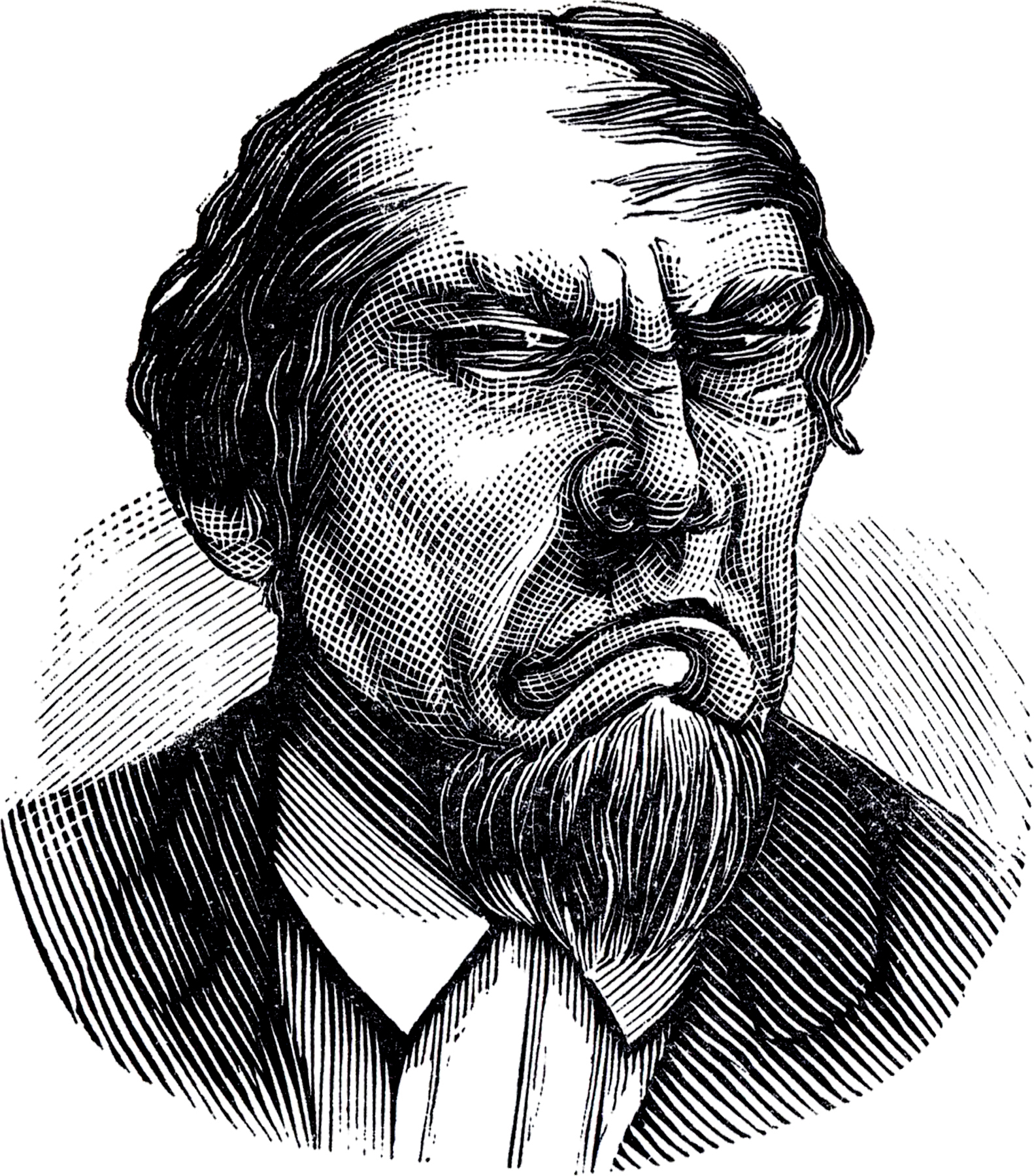 Grumpy Man Image The Graphics Fairy