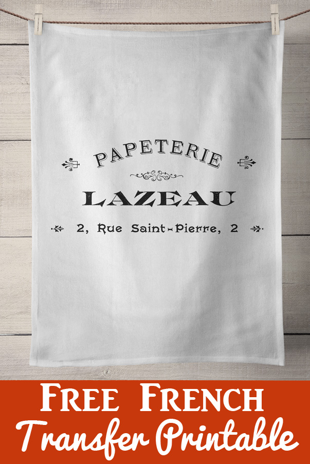 French Papeterie Furniture Transfer Printable! The Graphics Fairy