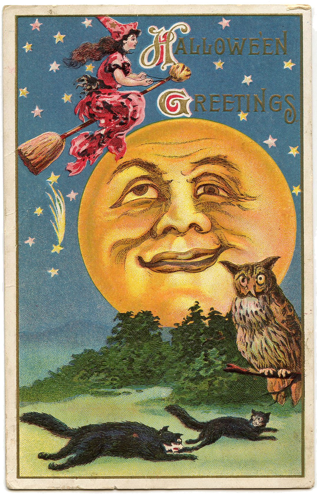 12 Man in the Moon Clipart! The Graphics Fairy