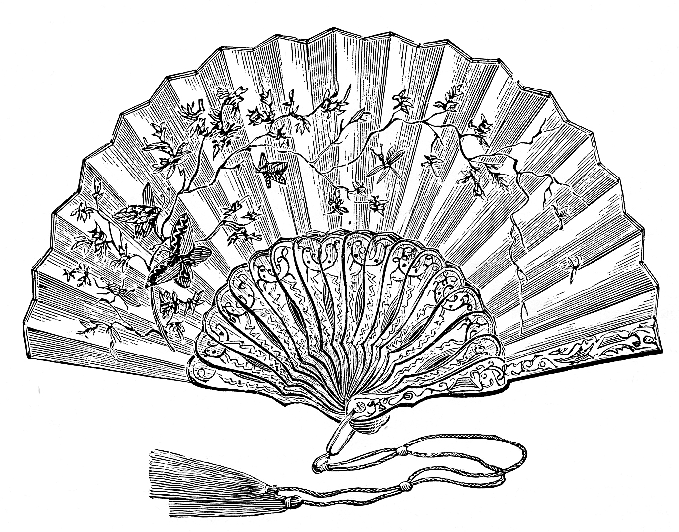 16 Victorian Hand Fan Images! The Graphics Fairy