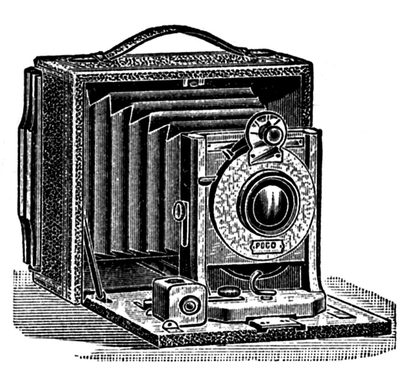 4 Vintage Camera Clipart! The Graphics Fairy