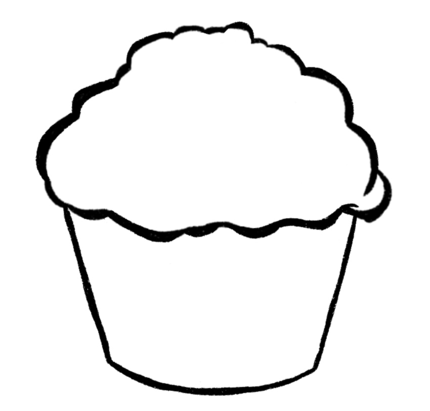 Cupcake Drawing {5 Easy Steps}! The Graphics Fairy