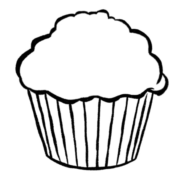 Cupcake Drawing {5 Easy Steps}! The Graphics Fairy