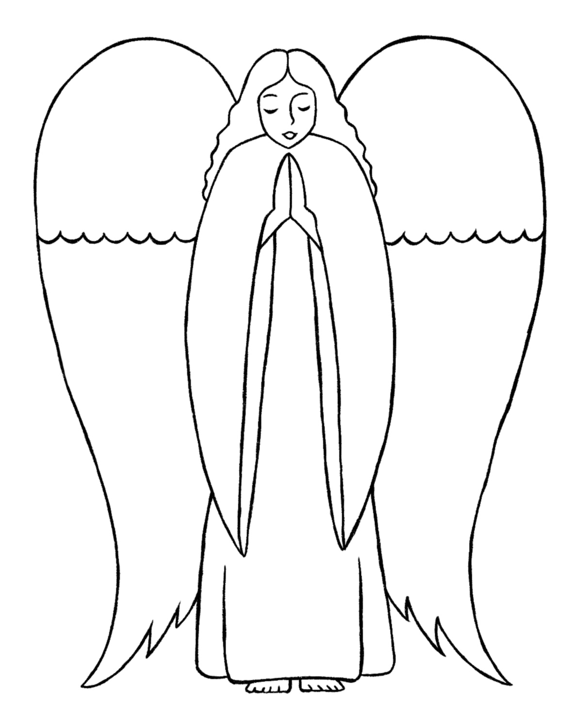 Angel Drawing {5 Easy Steps}! The Graphics Fairy