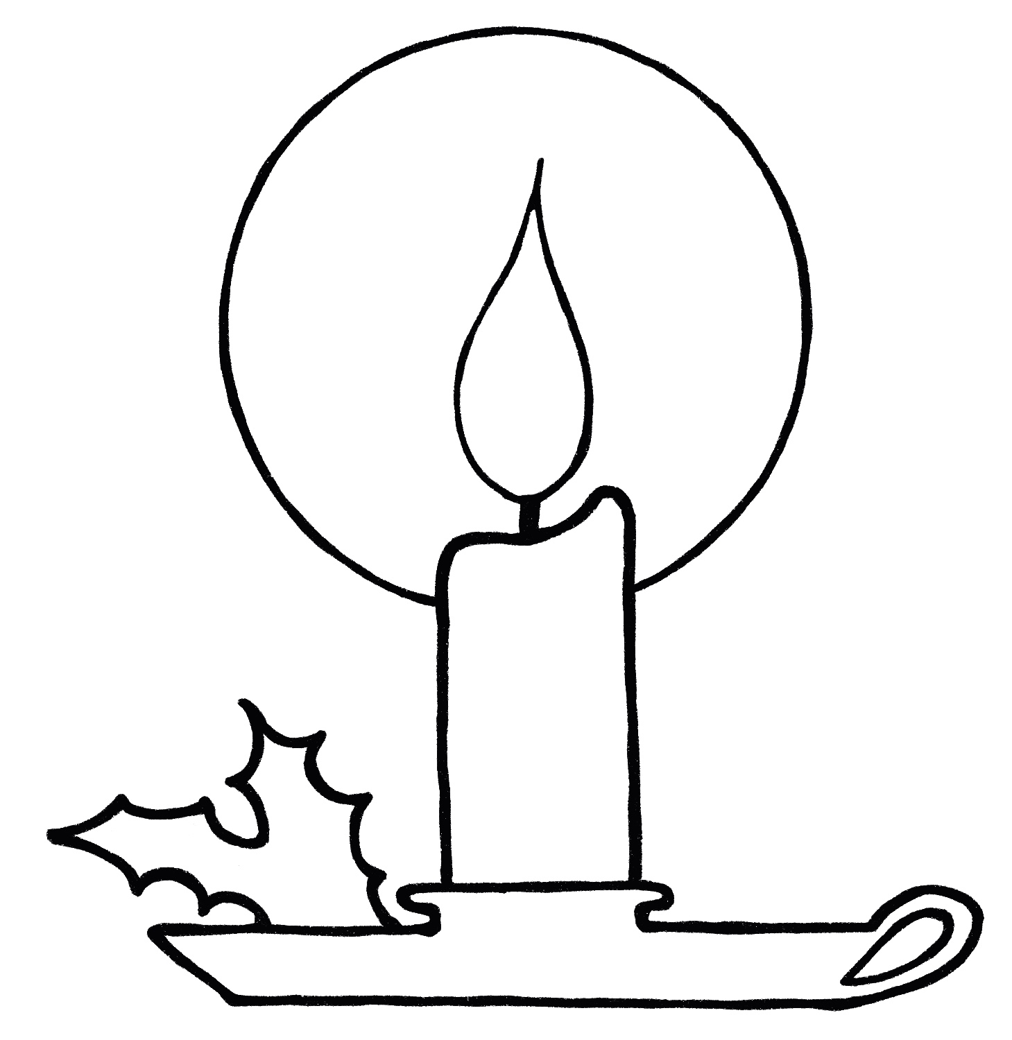 Candle Drawing {5 Easy Steps}! The Graphics Fairy