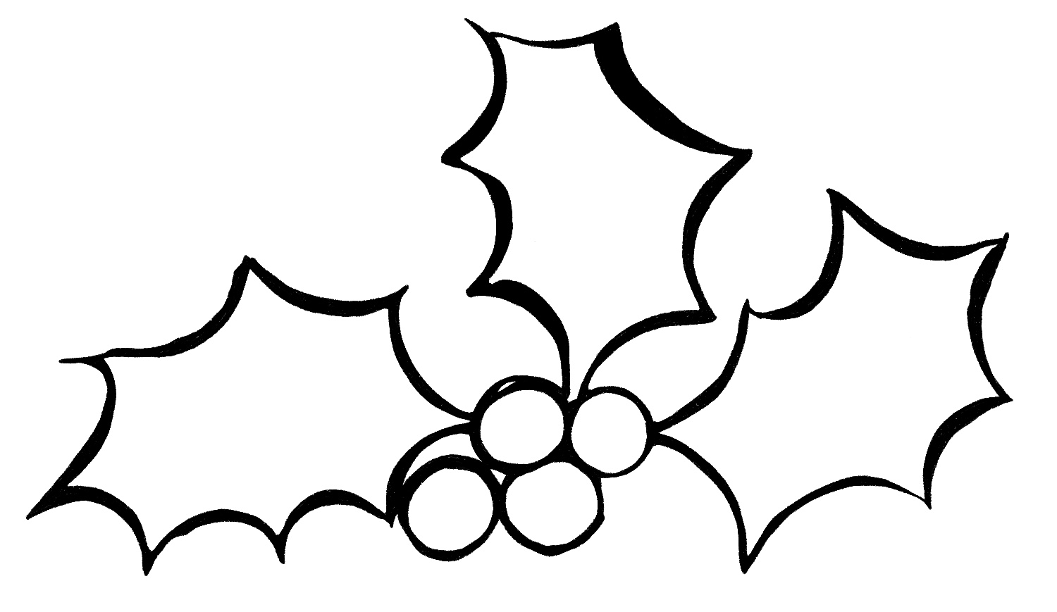 How to Draw Holly Leaves {3 Easy Steps}! The Graphics Fairy